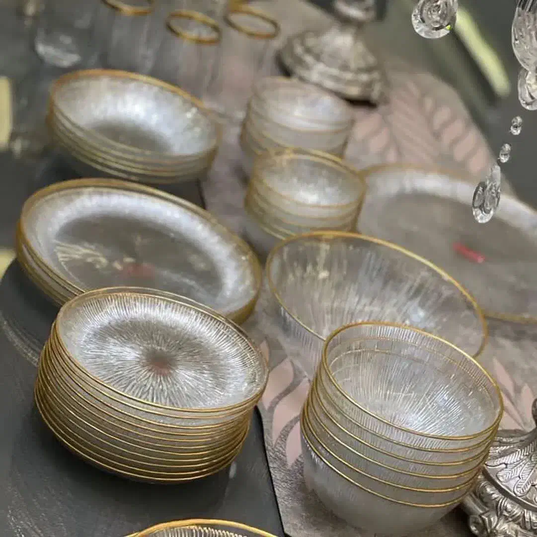 سولو 33 پارچه‌ لب طلایی|ظروف سرو و پذیرایی|قرچک, داوود آباد|دیوار