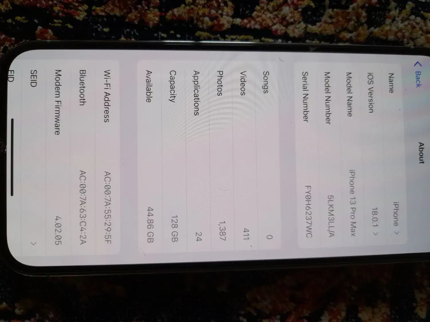 آیفون ۱۳پرومکس ۱۲۸ LLA|موبایل|اردبیل, |دیوار