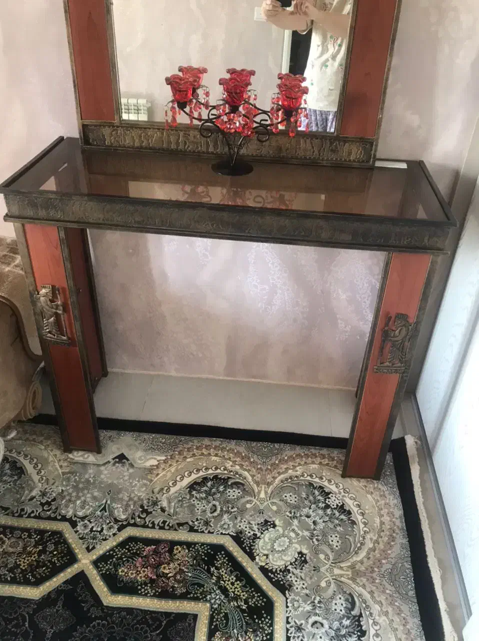 تخت و خوشخواب با اینه و کنسول|تخت و سرویس خواب|پرند, فاز ۶|دیوار