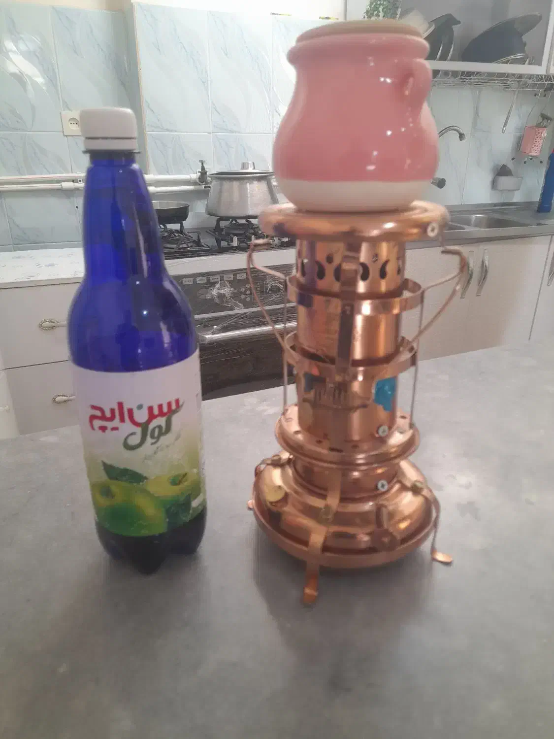 چراغ نفتی آتیغه نو استفاده نشوده|صنایع دستی و سایر لوازم تزئینی|زرندیه, |دیوار