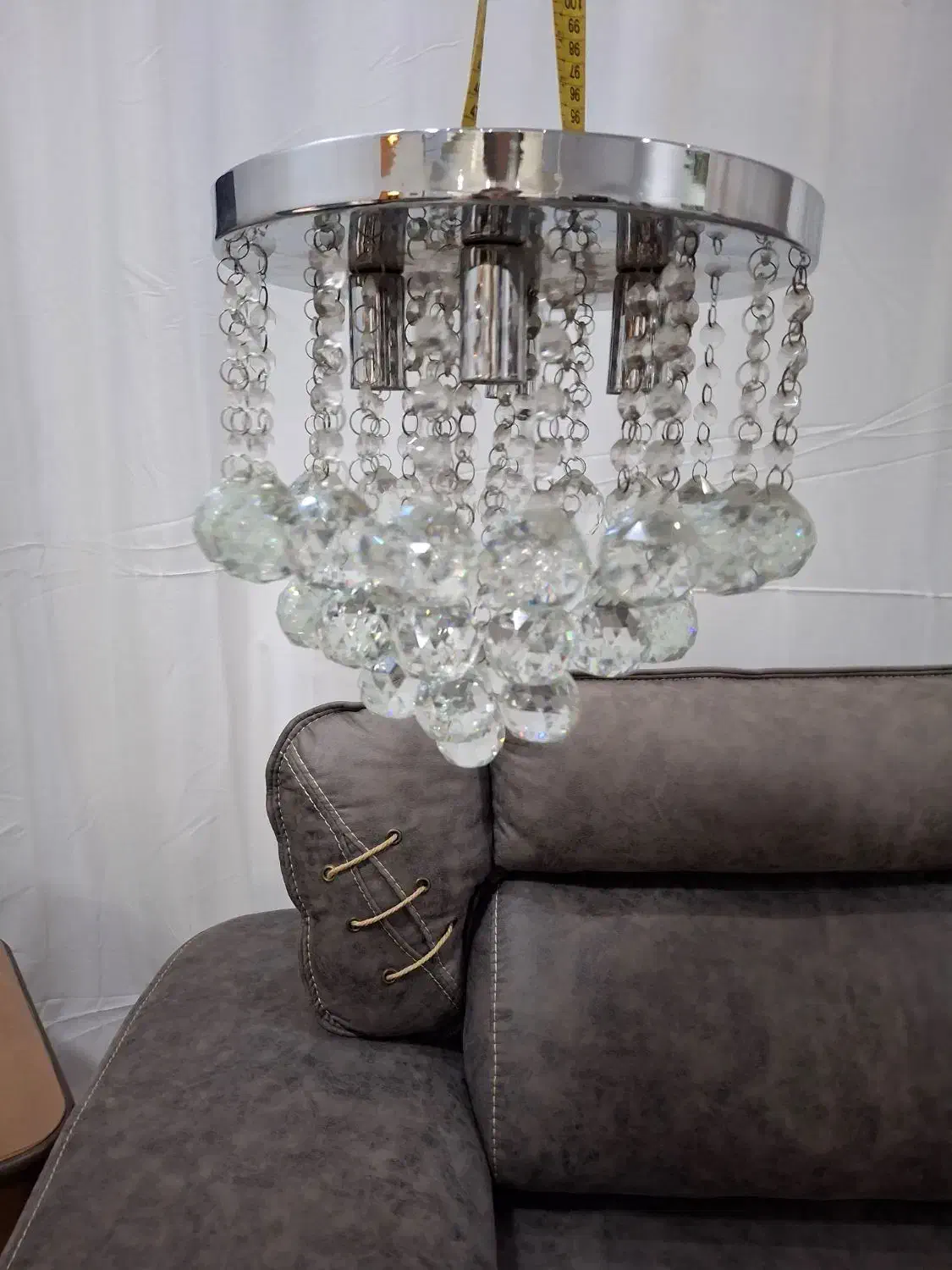 لوستر استیل و اباژور ایستاده|لوستر و چراغ آویز|فردیس, ثابتی|دیوار