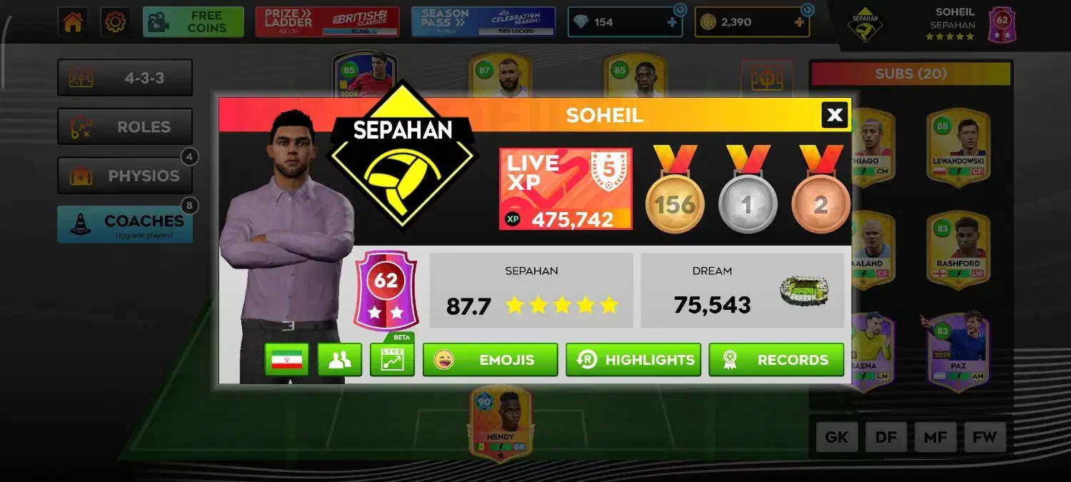 اکانت دریم لیگ|کنسول، بازی ویدئویی و آنلاین|اصفهان, ولدان|دیوار