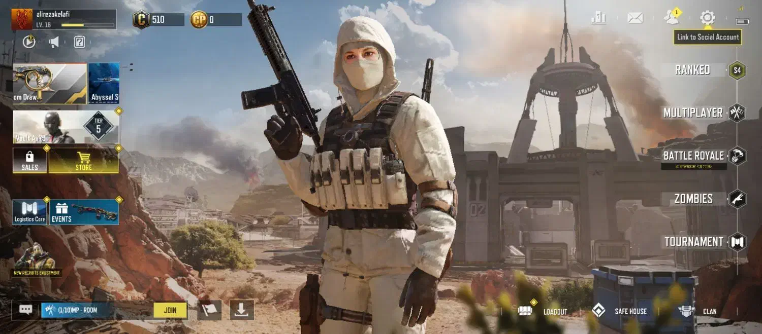 اکانت کالاف لول 16 لجندری|کنسول، بازی ویدئویی و آنلاین|بروجن, |دیوار