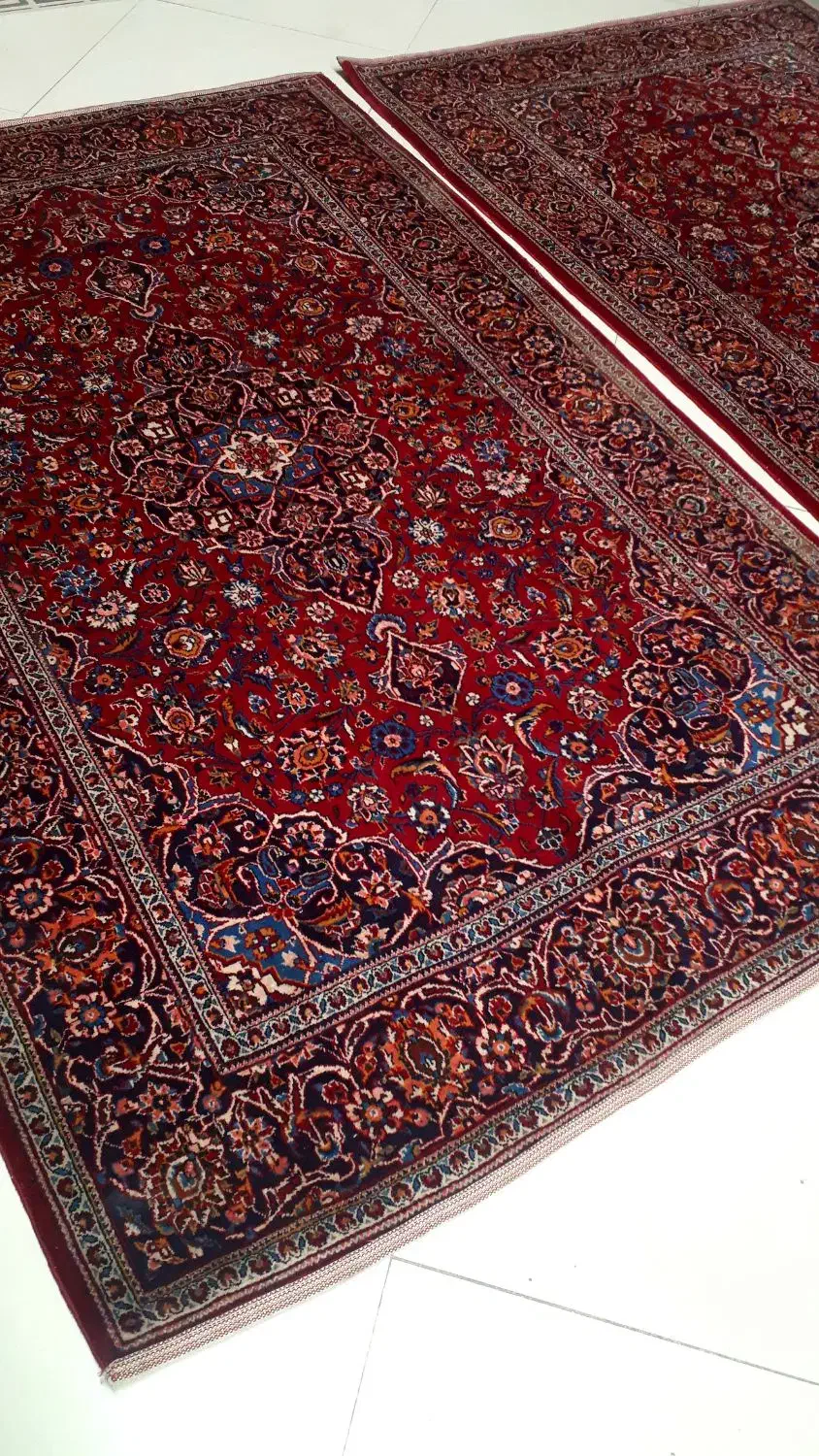 یک جفت قالیچه دستباف قزوین|فرش|قزوین, |دیوار