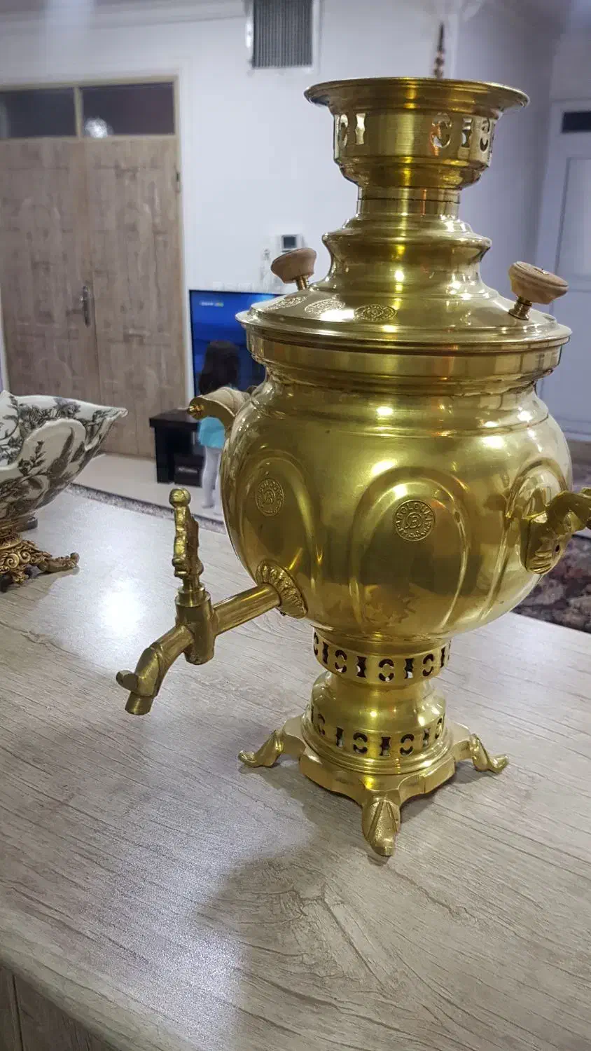 سماور برنجی|صنایع دستی و سایر لوازم تزئینی|اشنویه, |دیوار