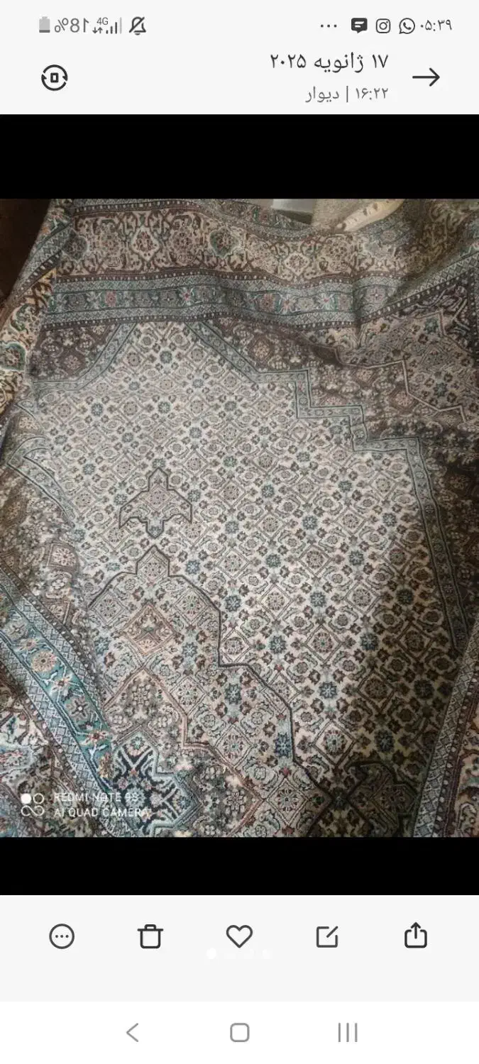 فرش 12متری|فرش|رشت, بوسار|دیوار