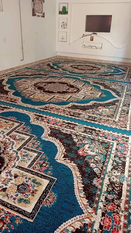 فرش فیروزه ای 3عدد|فرش|دهدشت, |دیوار