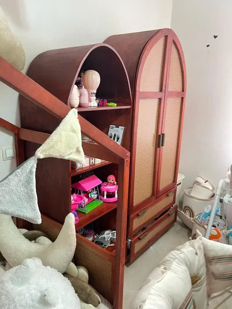 سرویس خواب کلبه ای حصیری|تخت و صندلی بچه|کرمانشاه, |دیوار