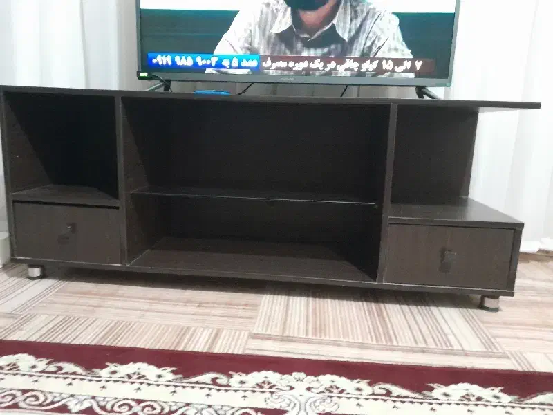 میز تلویزیون تمیز بدون خط خش چوب دادم ساختن|میز تلویزیون|نیشابور, سرآب کوشک|دیوار