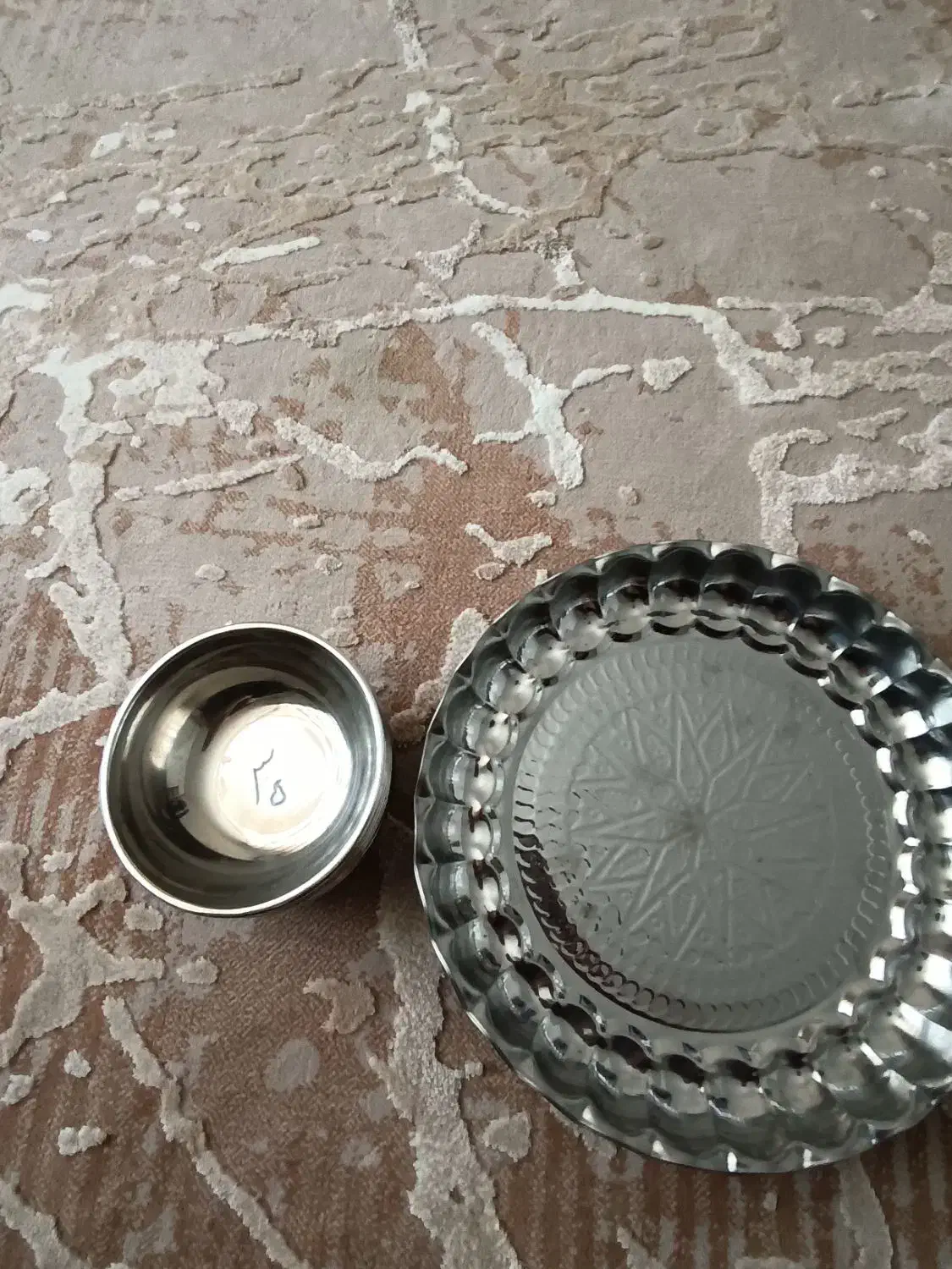 بشقاب  برنج خوری استیل 70کاسه ماست خوری 25|ظروف سرو و پذیرایی|فولادشهر, فولادشهر|دیوار