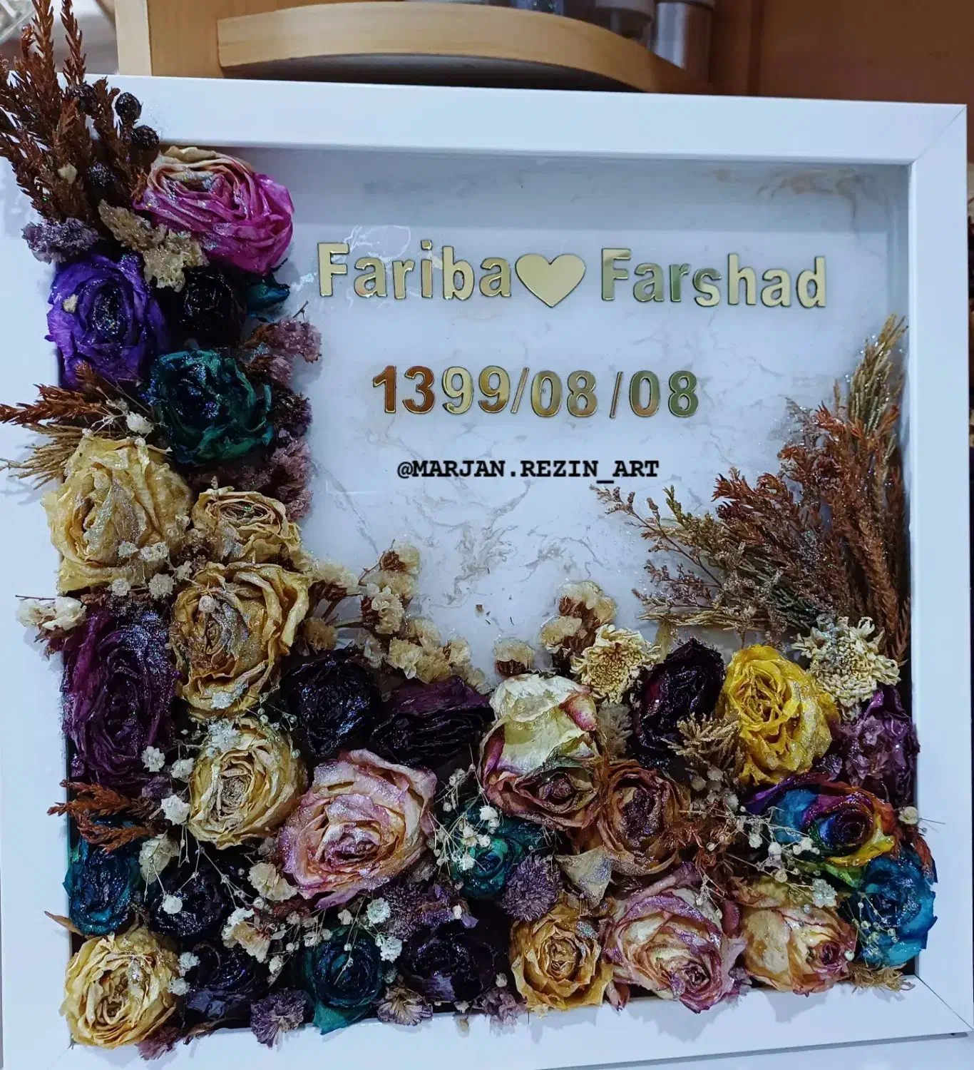 تابلوی جاودان گل خشک|تابلو، نقاشی، عکس|قزوین, |دیوار