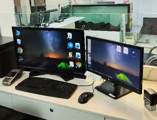 ۶ عدد انواع مانیتور|قطعات و لوازم جانبی رایانه|اندیشه, اندیشه فاز ۱|دیوار