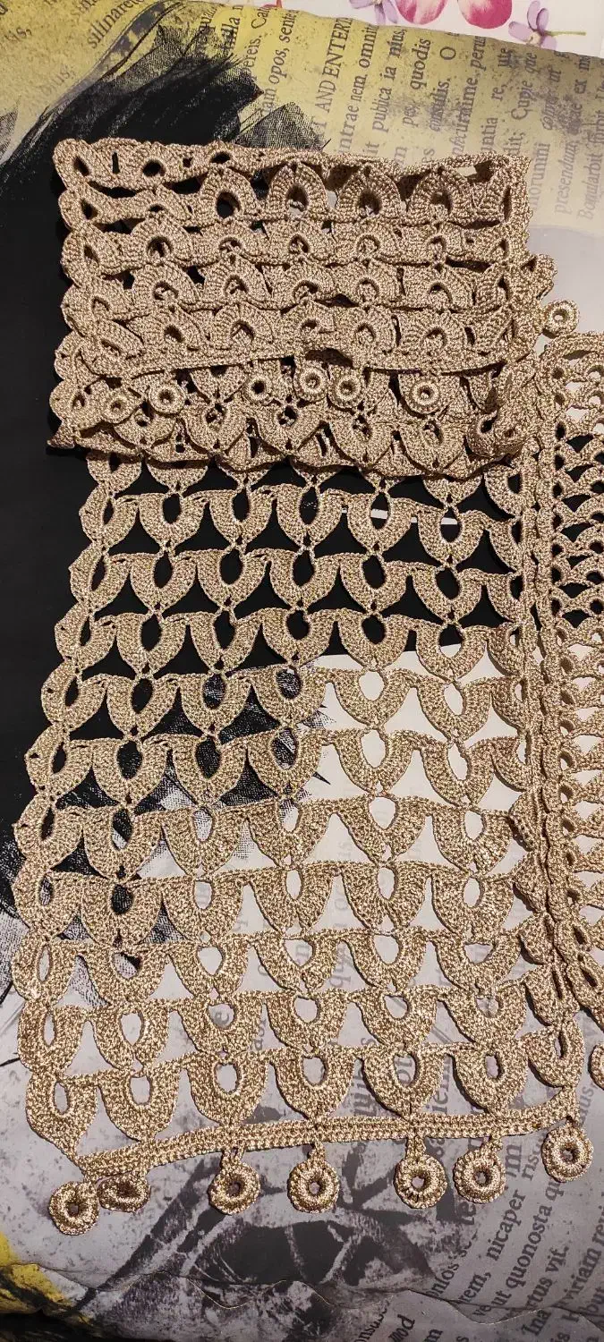 ست رانر و رومیزی مکرومه|پرده، رانر، رومیزی|شیراز, دکتر حسابی|دیوار