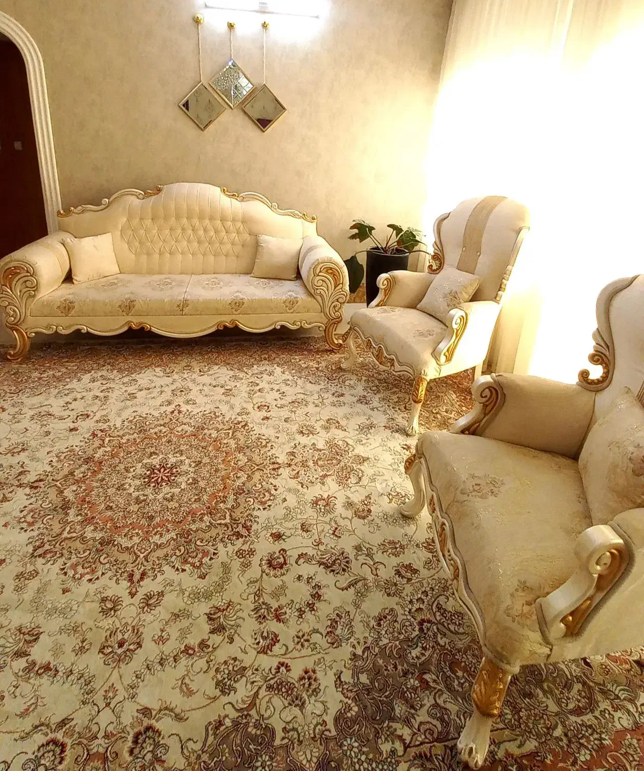 مبل استیل کلاسیک|مبلمان خانگی و میز عسلی|مشهد, فارغ التحصیلان|دیوار