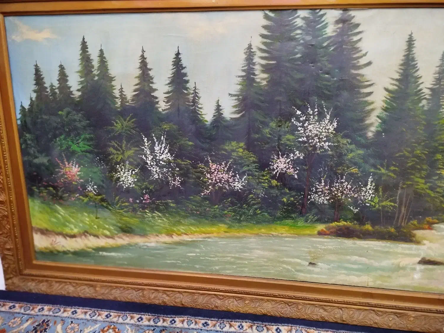 نقاشی رنگ روغن انتیک|تابلو، نقاشی، عکس|کرج, شهرک امام رضا (ع)|دیوار