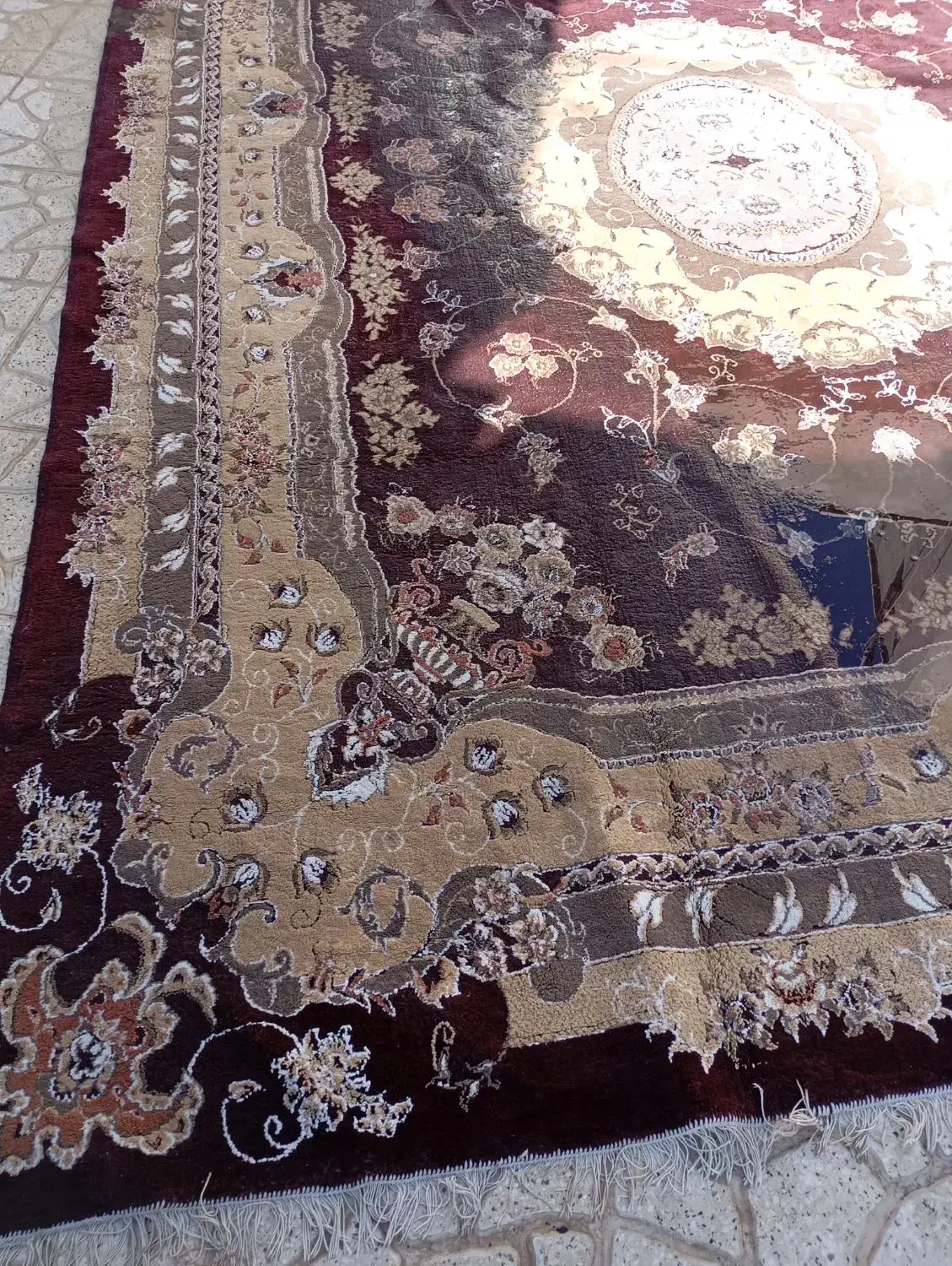 فرش ۱۲متری شسته شده|فرش|کرمانشاه, |دیوار