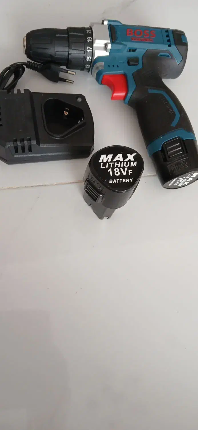 دریل پیچ گوشتی boss نو مدل ۱۸۰۱vf سه نظام|ابزارآلات|ماکو, |دیوار