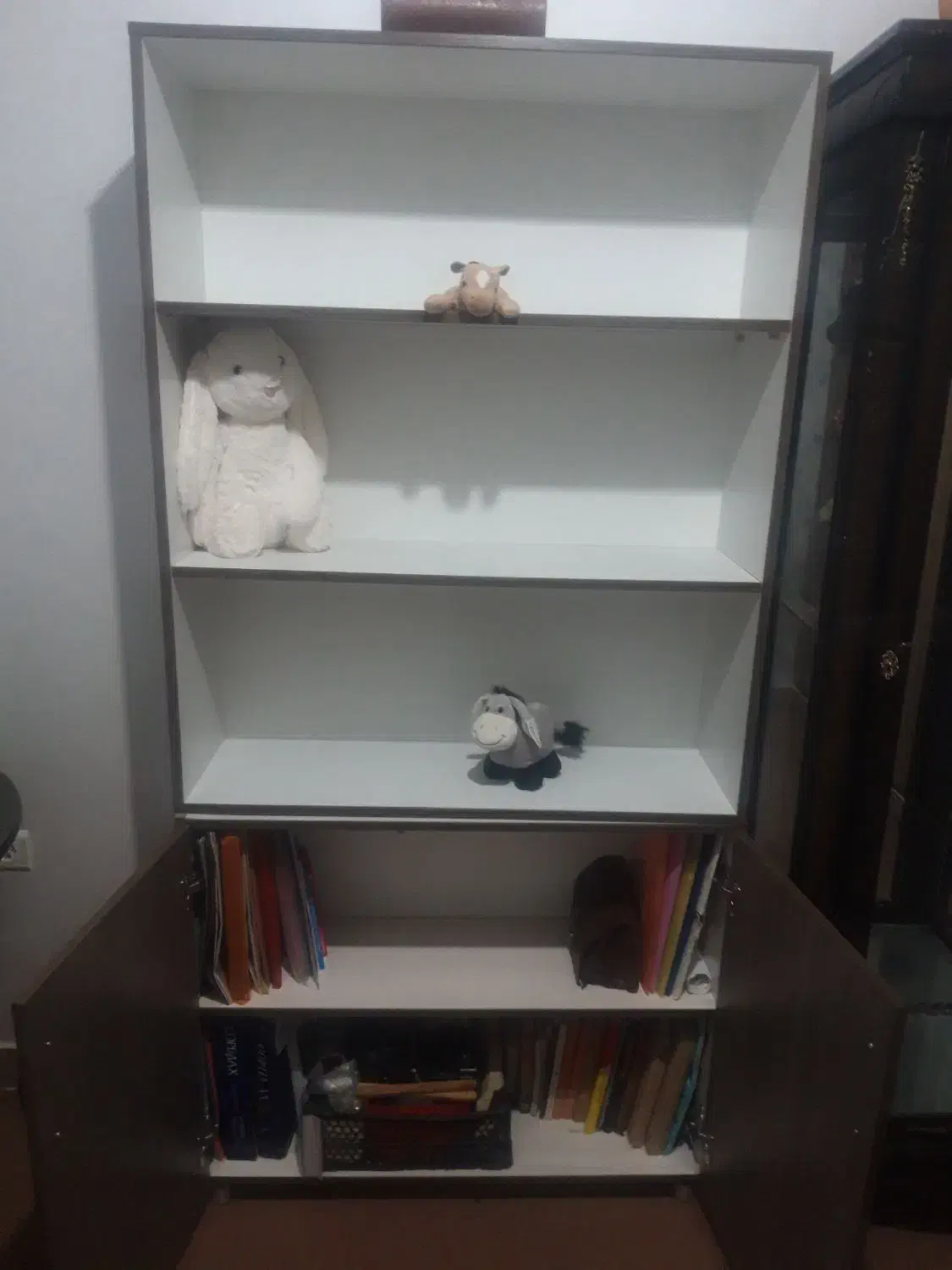 کمدوکتابخانه|کتابخانه، شلف، قفسه‌های دیواری|فلاورجان, |دیوار