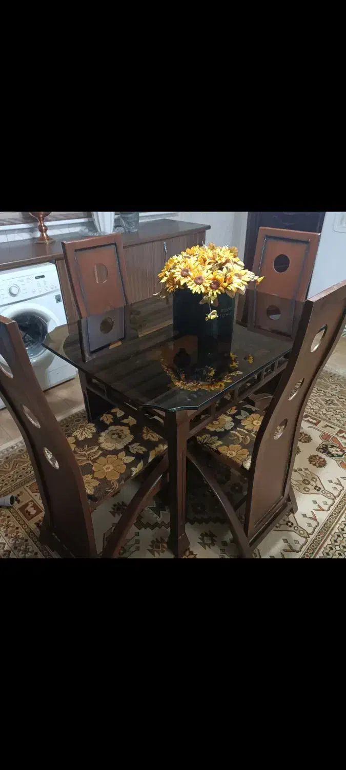 میز ناهار خوری 4 نفره دو طبقه|میز و صندلی غذاخوری|آزادشهر, |دیوار