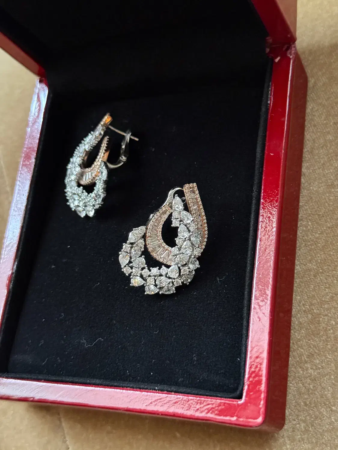 گوشواره جواهری نقره ۹۲۵|جواهرات|تبریز, |دیوار