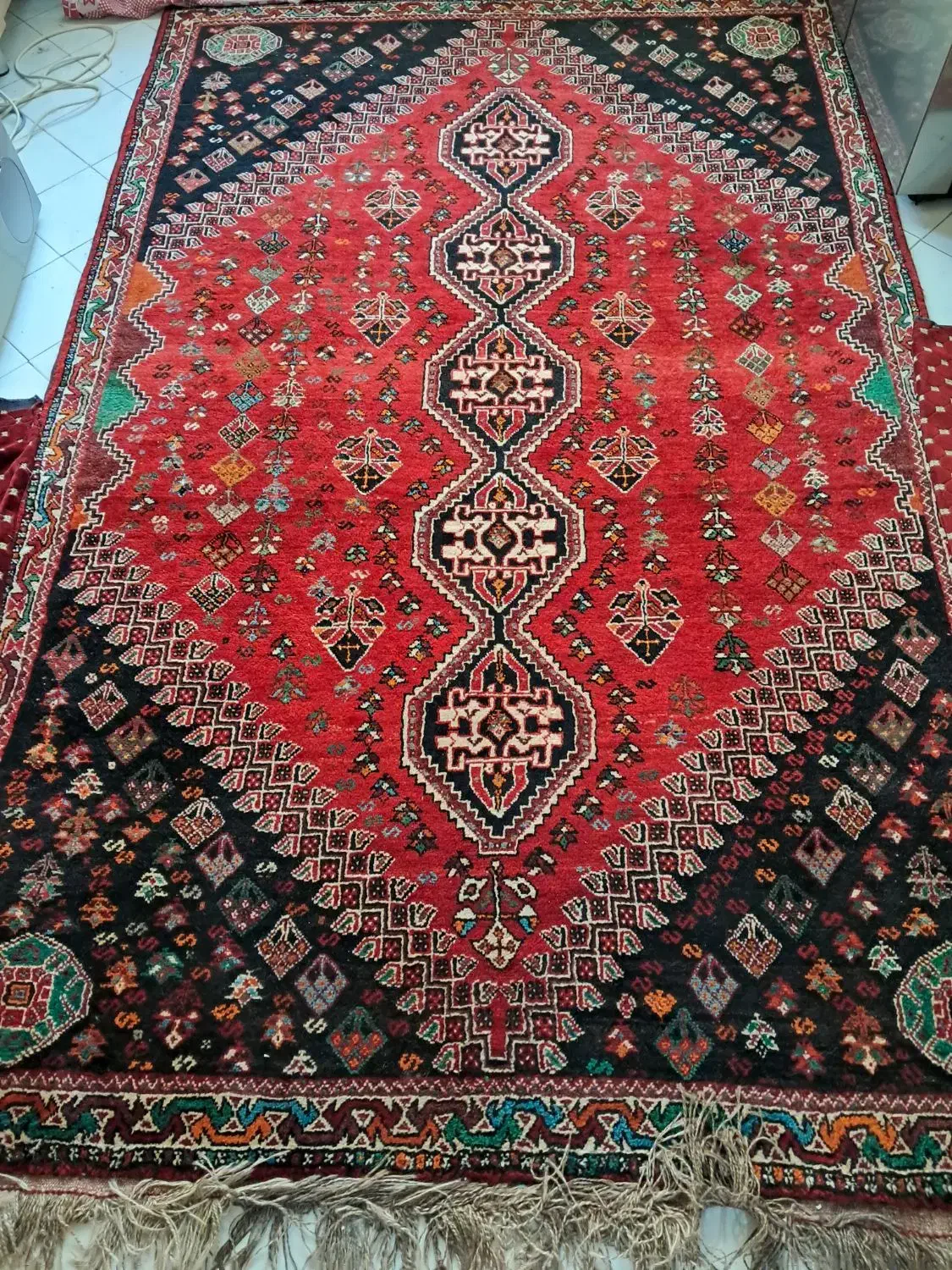 فرش دستبافت لاکی و سبز( معاوضه)|فرش|تهران, ابوذر|دیوار