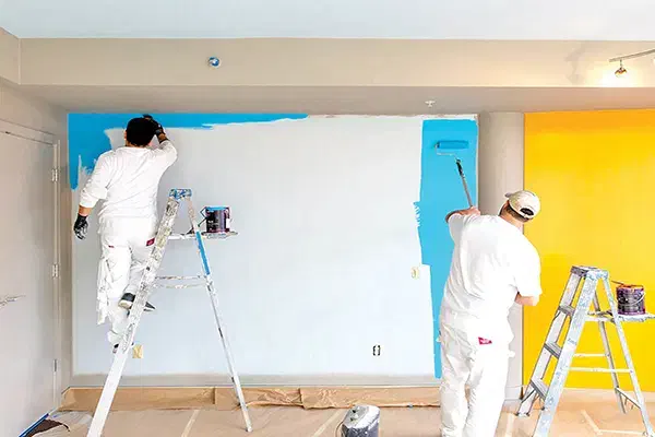 نقاشی ساختمان و کاغذ دیواری|خدمات پیشه و مهارت|سمنان, |دیوار