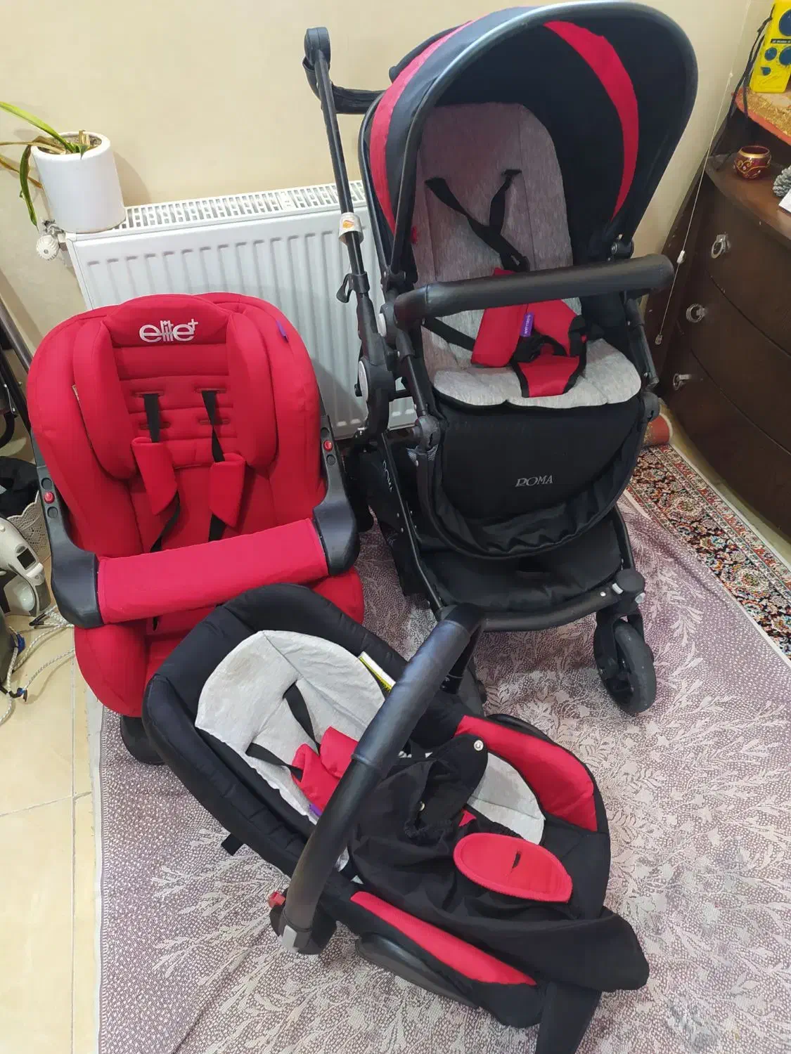 کالسکه و کریر و صندلی ماشین درحدنو|کالسکه و لوازم جانبی|فولادشهر, C1|دیوار