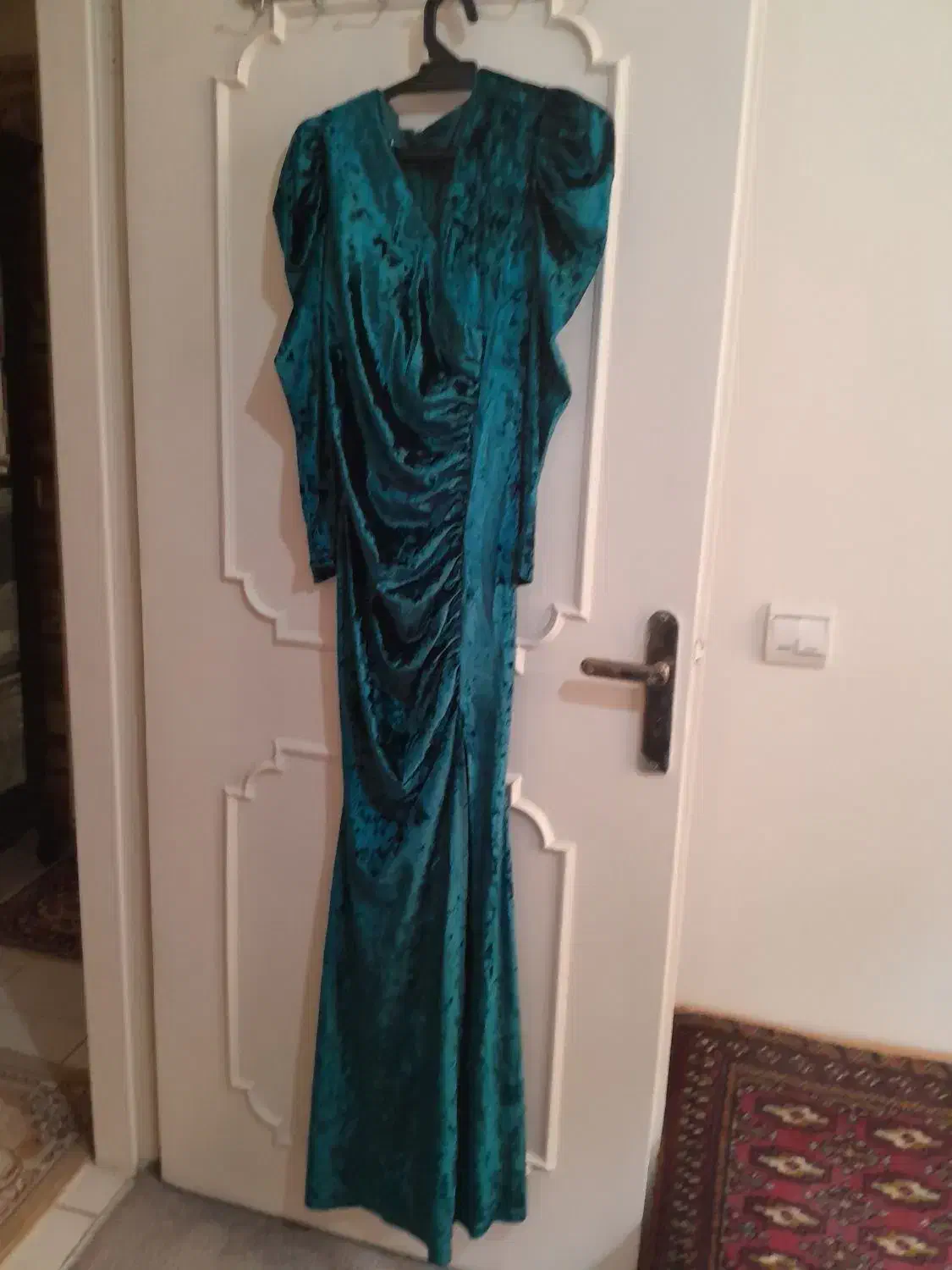 پیراهن مجلسی جنس مخمل|لباس|کرج, کارخانه قند|دیوار