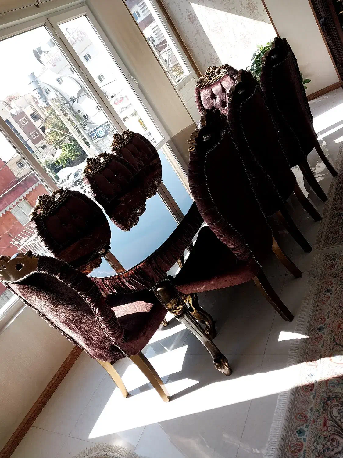 ناهارخوری ۸نفره.|میز و صندلی غذاخوری|شیراز, مبعث|دیوار