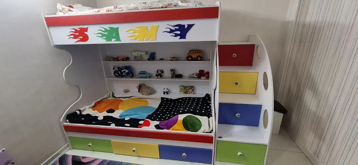 تخت دو طبقه|تخت و سرویس خواب|خمینی‌شهر, |دیوار