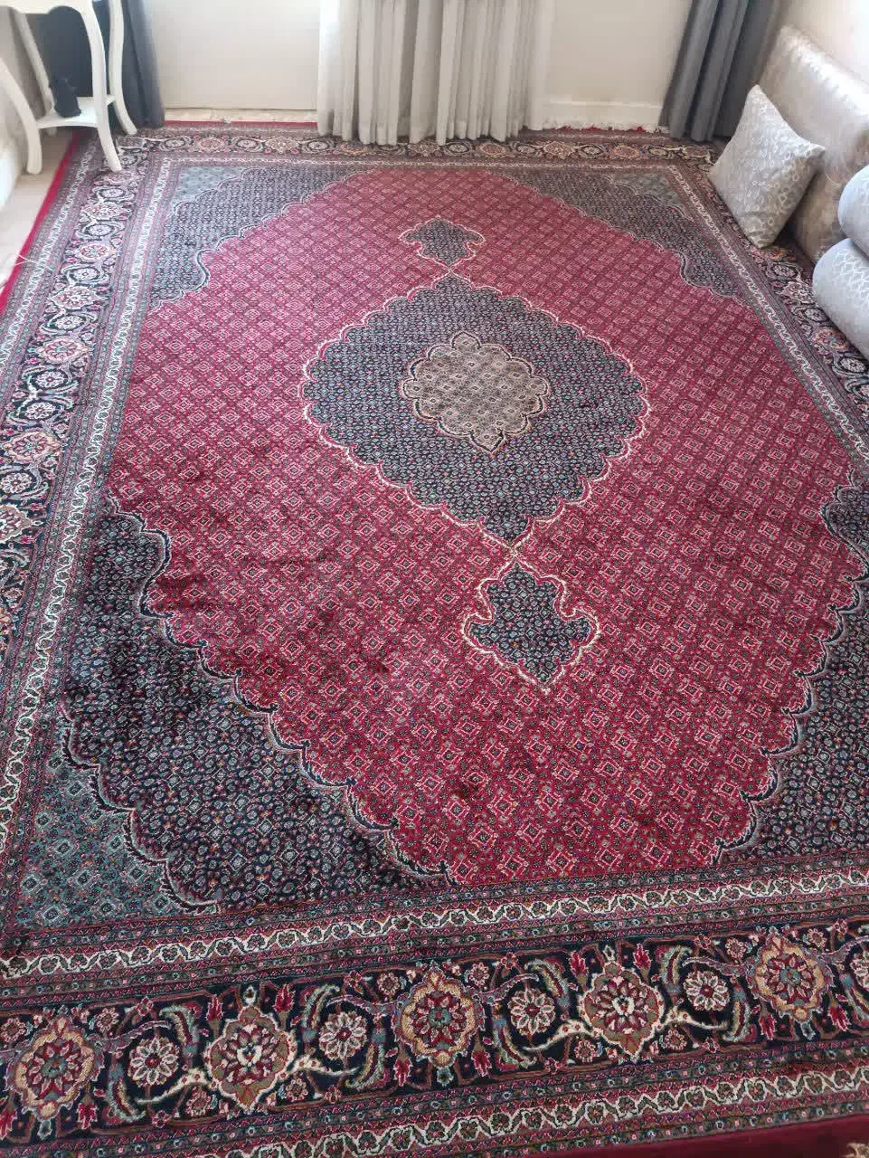 فرش ریز ماهی دوازده متری در حد نو|فرش|اندیمشک, |دیوار