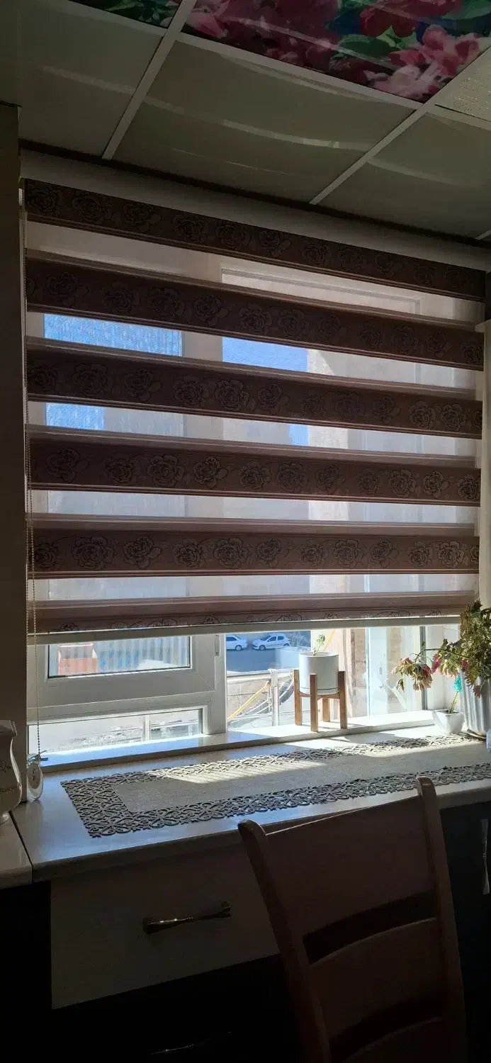 سه عدد پرده زبرا|پرده، رانر، رومیزی|سنندج, |دیوار