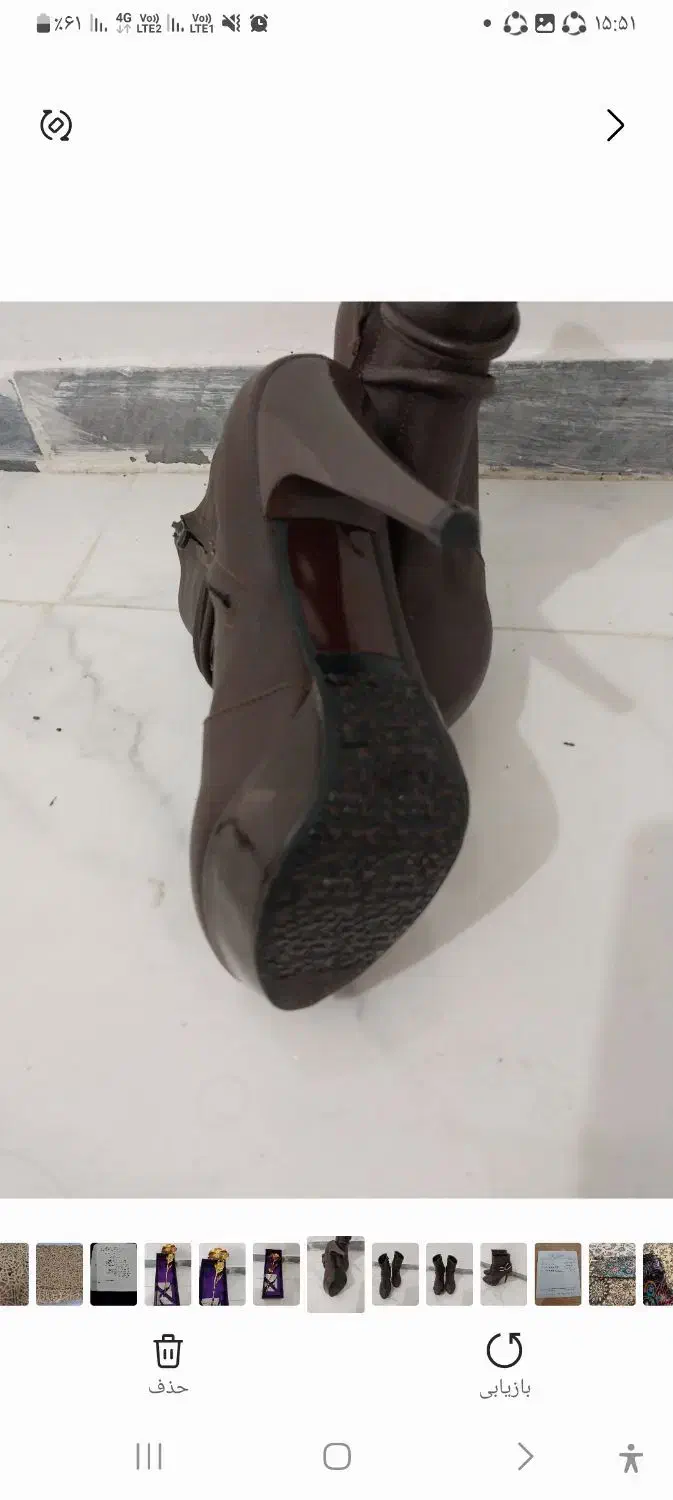 پوتین نو سایز 37|کیف، کفش، کمربند|سهند, |دیوار