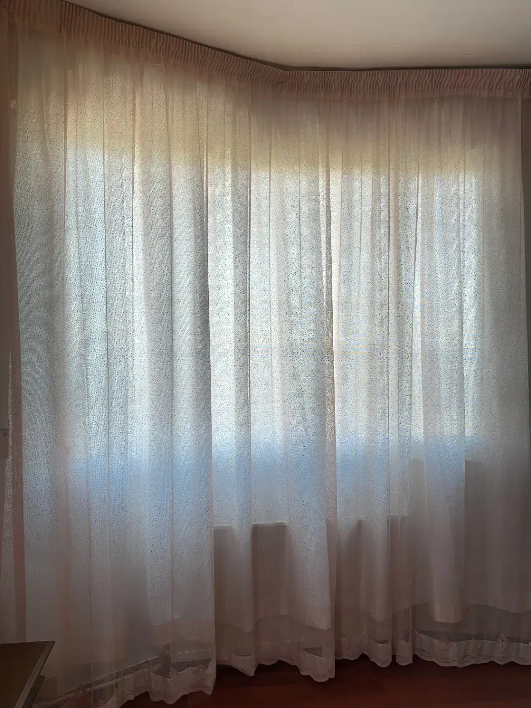 پرده اتاق خواب/کاملا سالم و‌تمیز|پرده، رانر، رومیزی|مشهد, موسوی قوچانی|دیوار