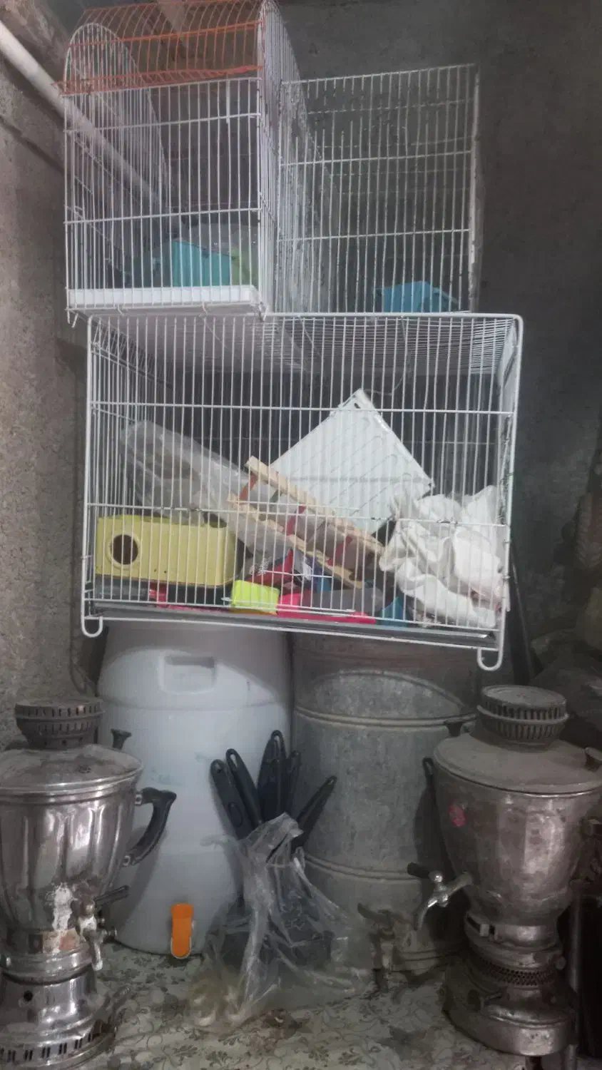 قفس با همه لوازم|لوازم جانبی حیوانات|قائن, |دیوار