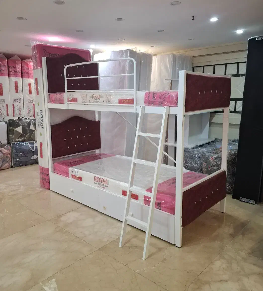 تخت خواب دو طبقه حاجی پور(تختخواب۲دونفره)تشک نگینی|تخت و سرویس خواب|مشهد, حسینآباد|دیوار