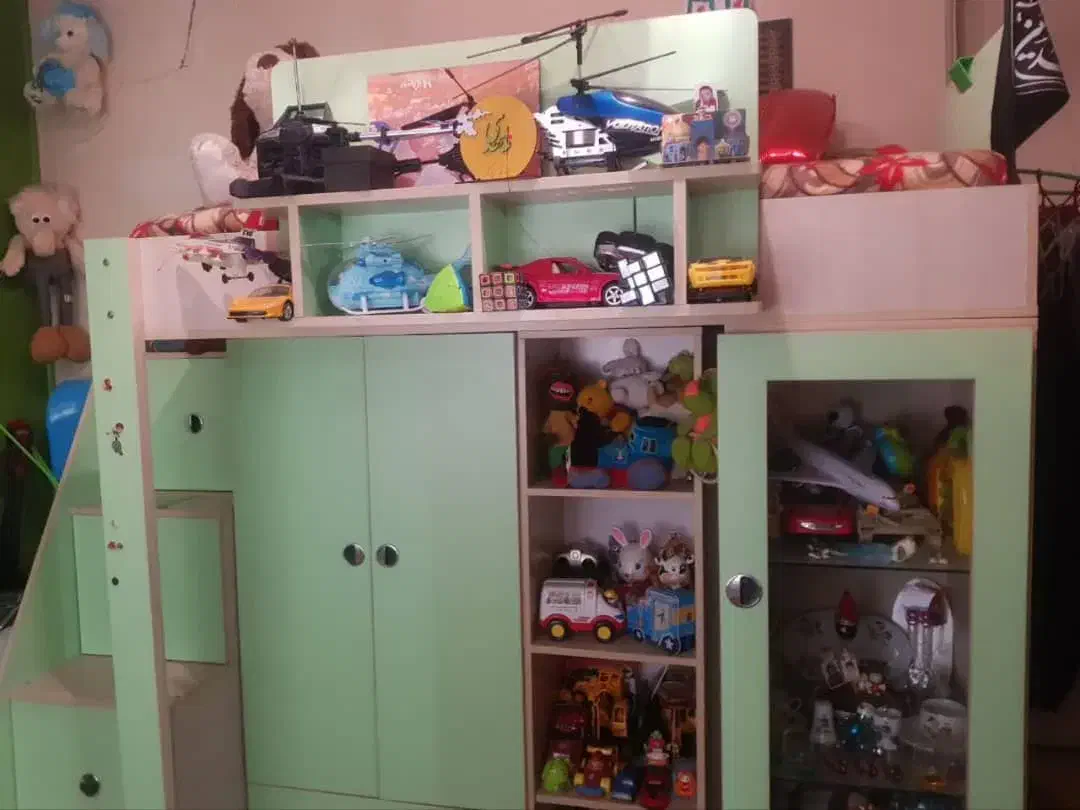 تخت و کمد و گهواره کم جا|تخت و سرویس خواب|تهران, دولاب|دیوار