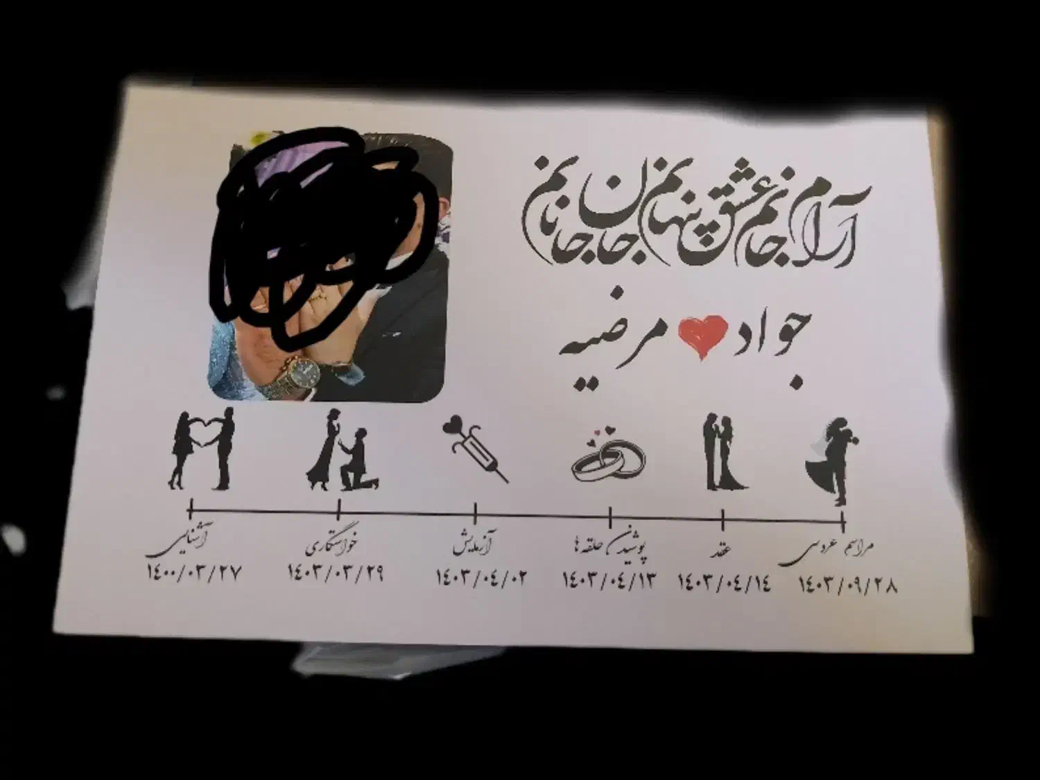 پلاک عشق در سایز مختلف|تابلو، نقاشی، عکس|اهواز, ۳۰ متری|دیوار