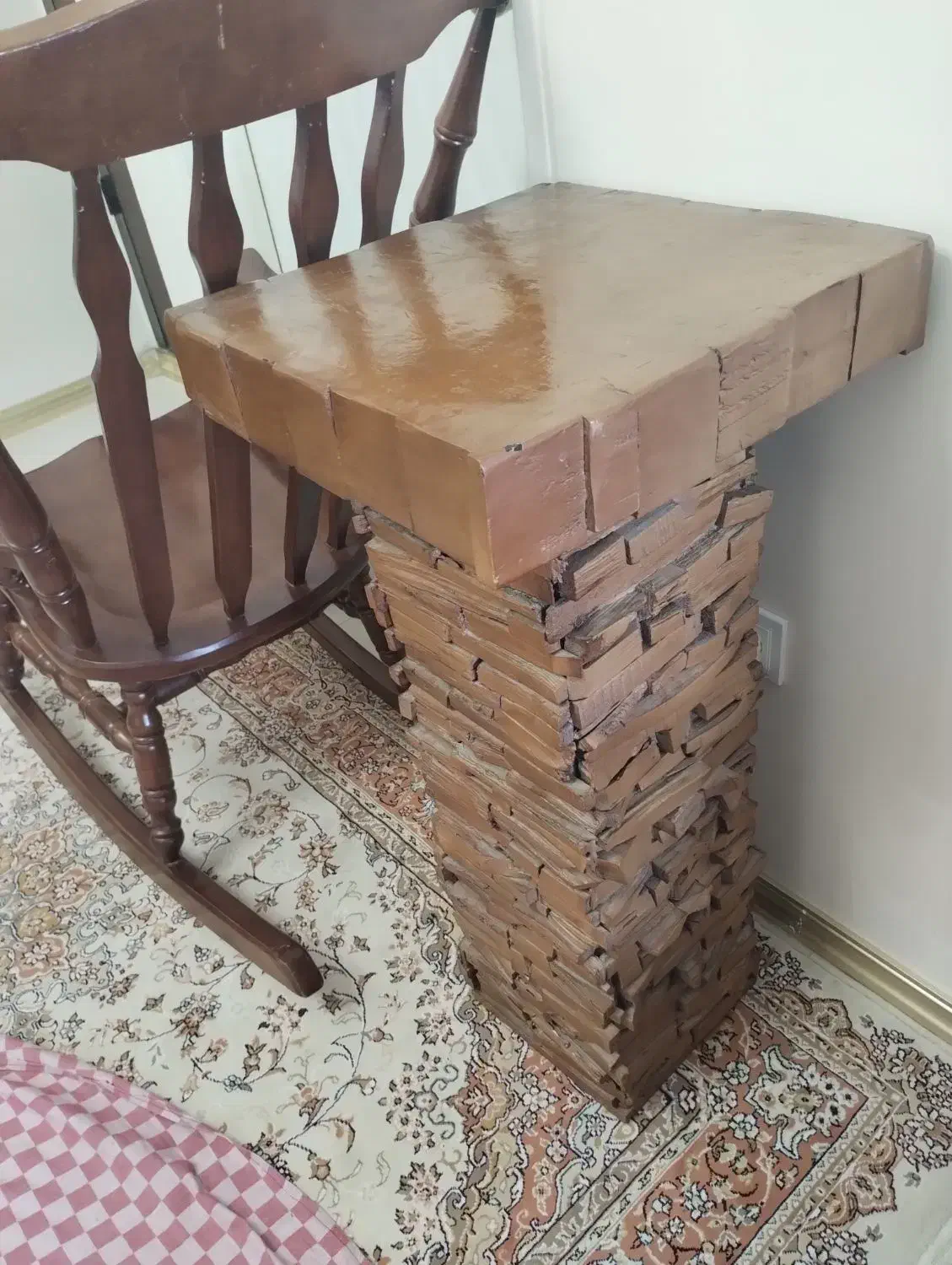 زیر پایه گلدان چوبی|صنایع دستی و سایر لوازم تزئینی|پردیس, فاز ۴|دیوار