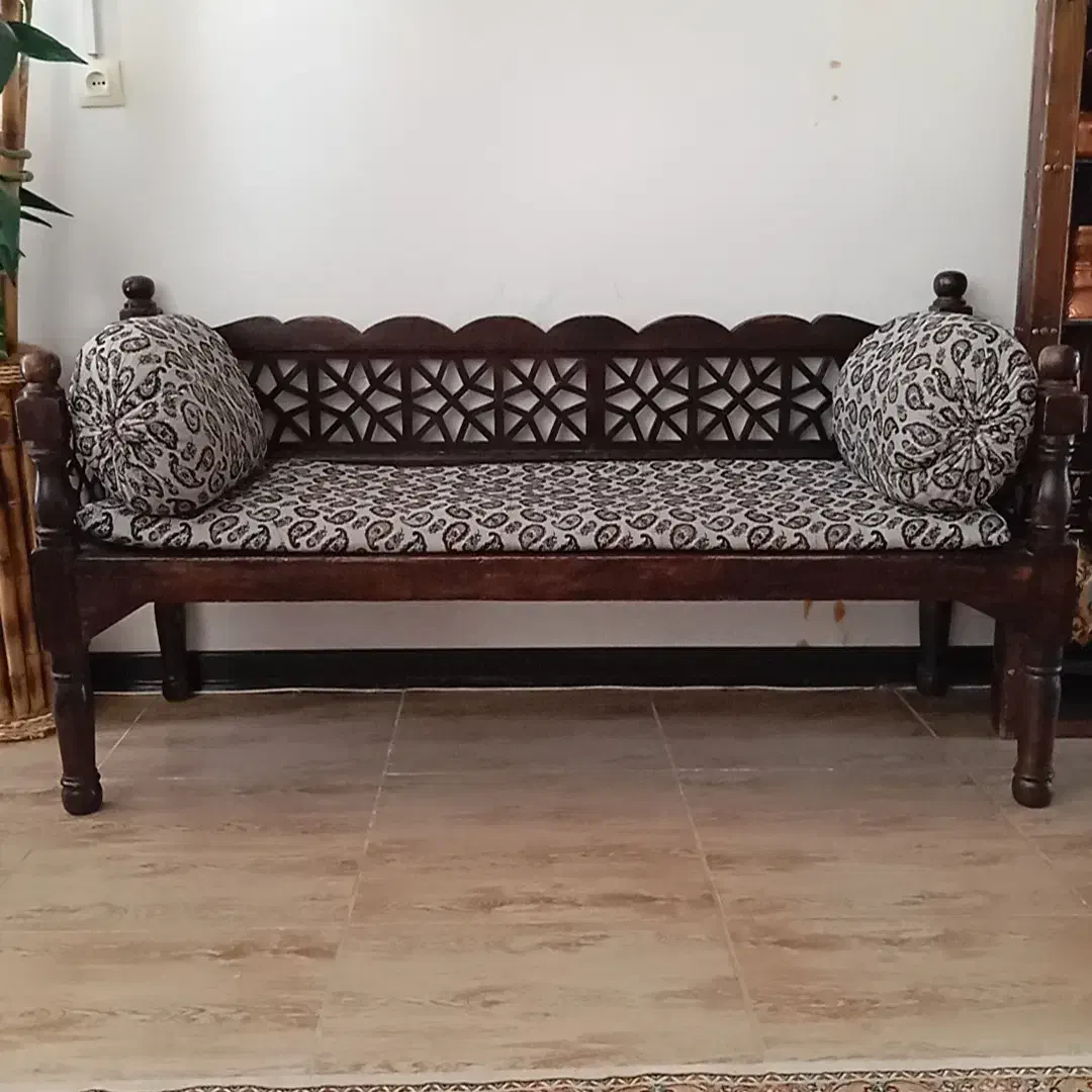 تخت چوبی سنتی|مبلمان خانگی و میز عسلی|نهاوند, |دیوار