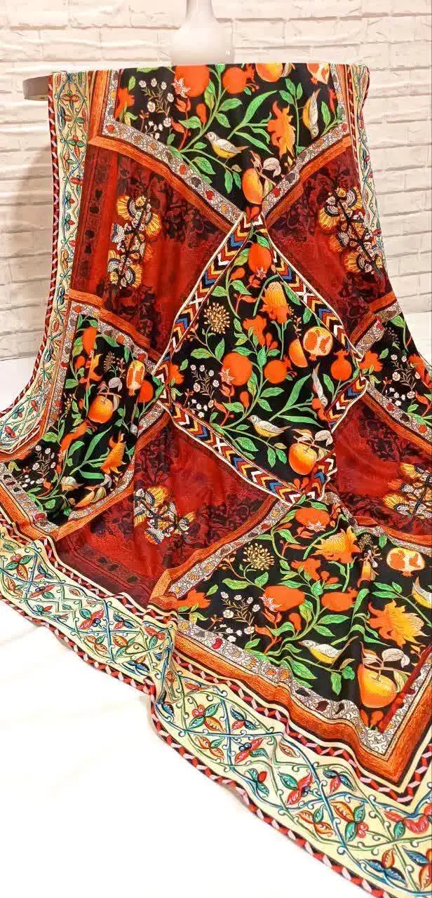 رومیزی یلدایی اندازه ۱/۵در ۱/۵ جنس مخمل پورشه .|پرده، رانر، رومیزی|سنندج, |دیوار