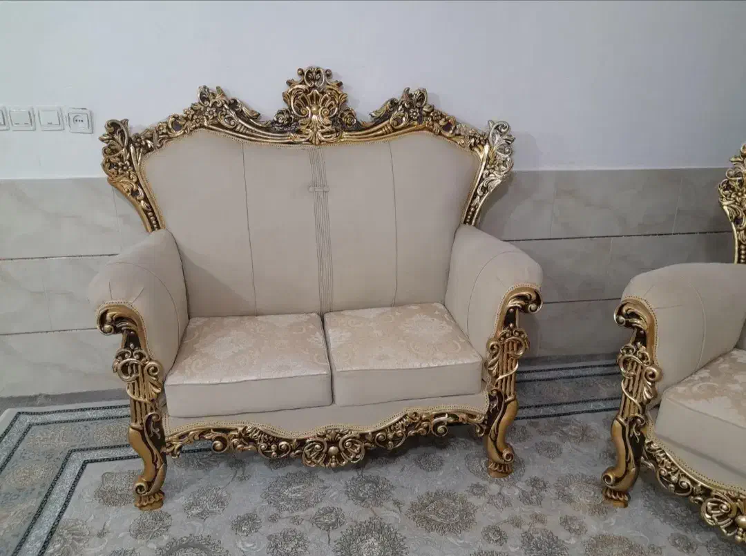 مبلمان ۷ نفره|مبلمان خانگی و میز عسلی|جغتای, |دیوار