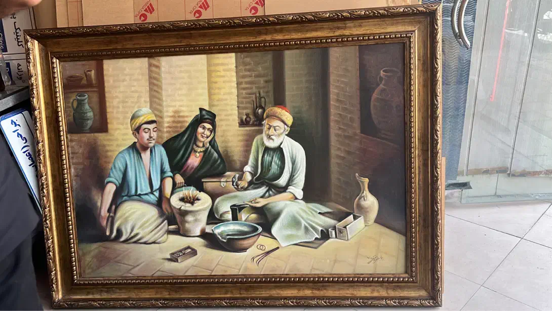 تابلو نقاشی یونس حقیقی|تابلو، نقاشی، عکس|مشهد, سجاد شهر|دیوار