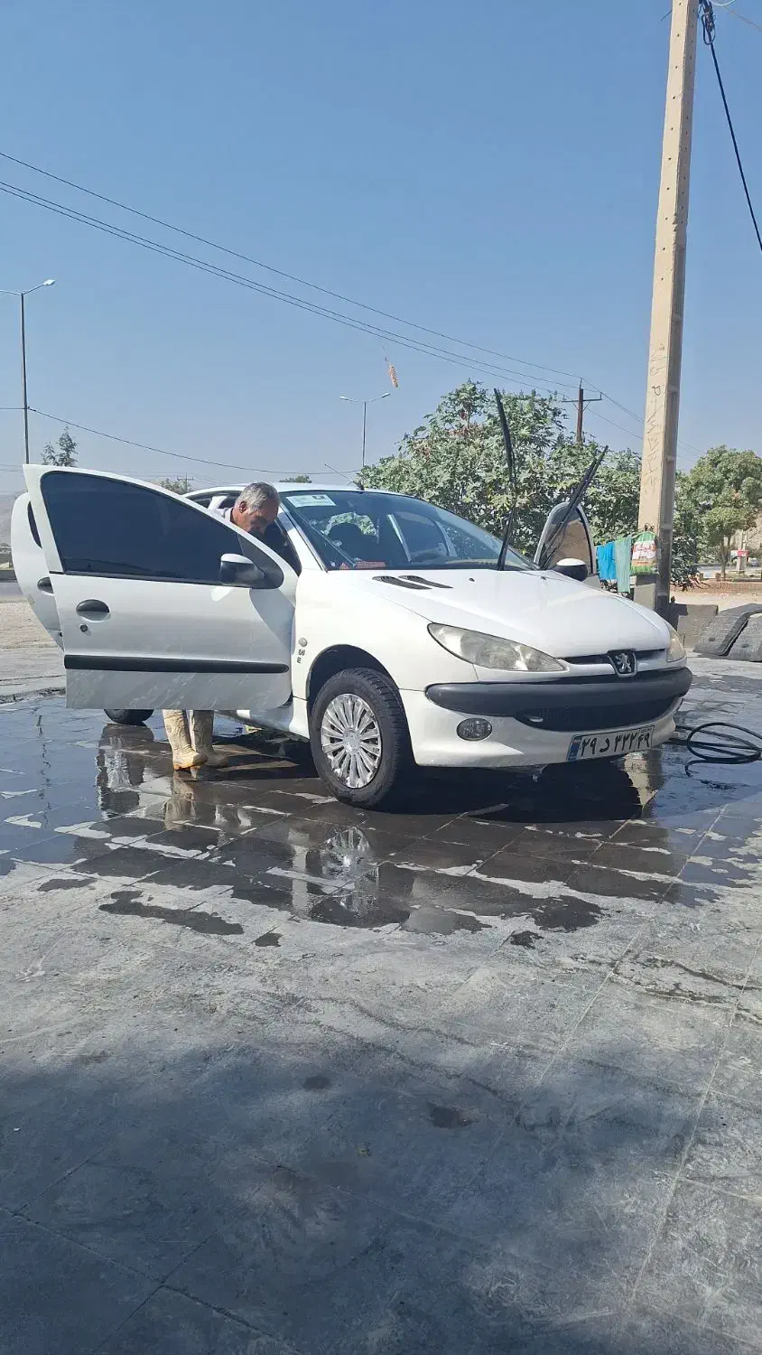 206 سفید مدل 87|خودرو سواری و وانت|نورآباد ممسنی, |دیوار