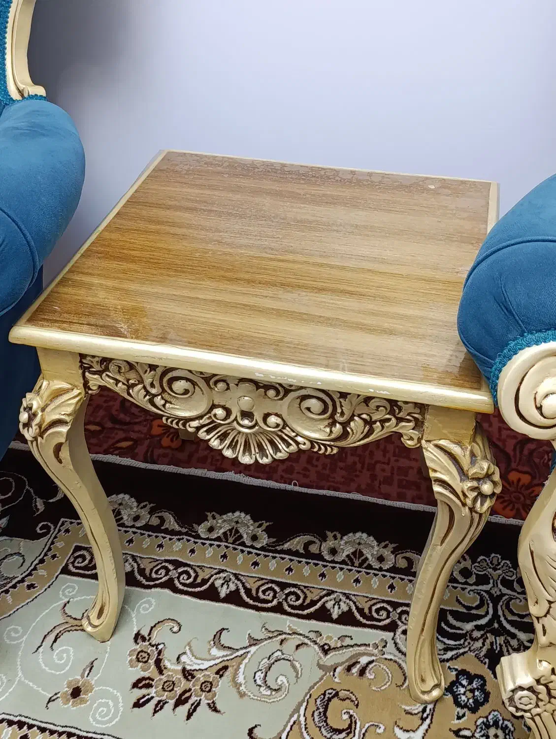 مبلمان ۹ نفره به همراه یک میز عسلی بزرگ و دو کوچک|مبلمان خانگی و میز عسلی|قدس, شهر‌قدس|دیوار