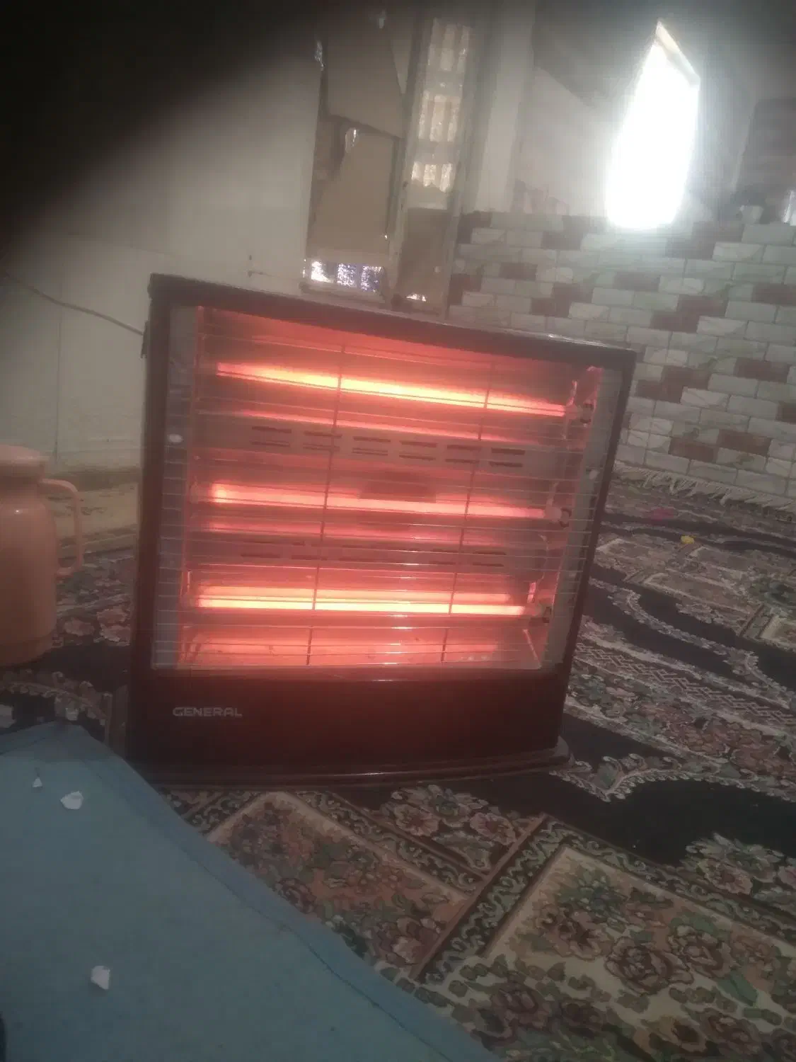 بخاری فن دار برقی|بخاری، هیتر، شومینه|بم, |دیوار