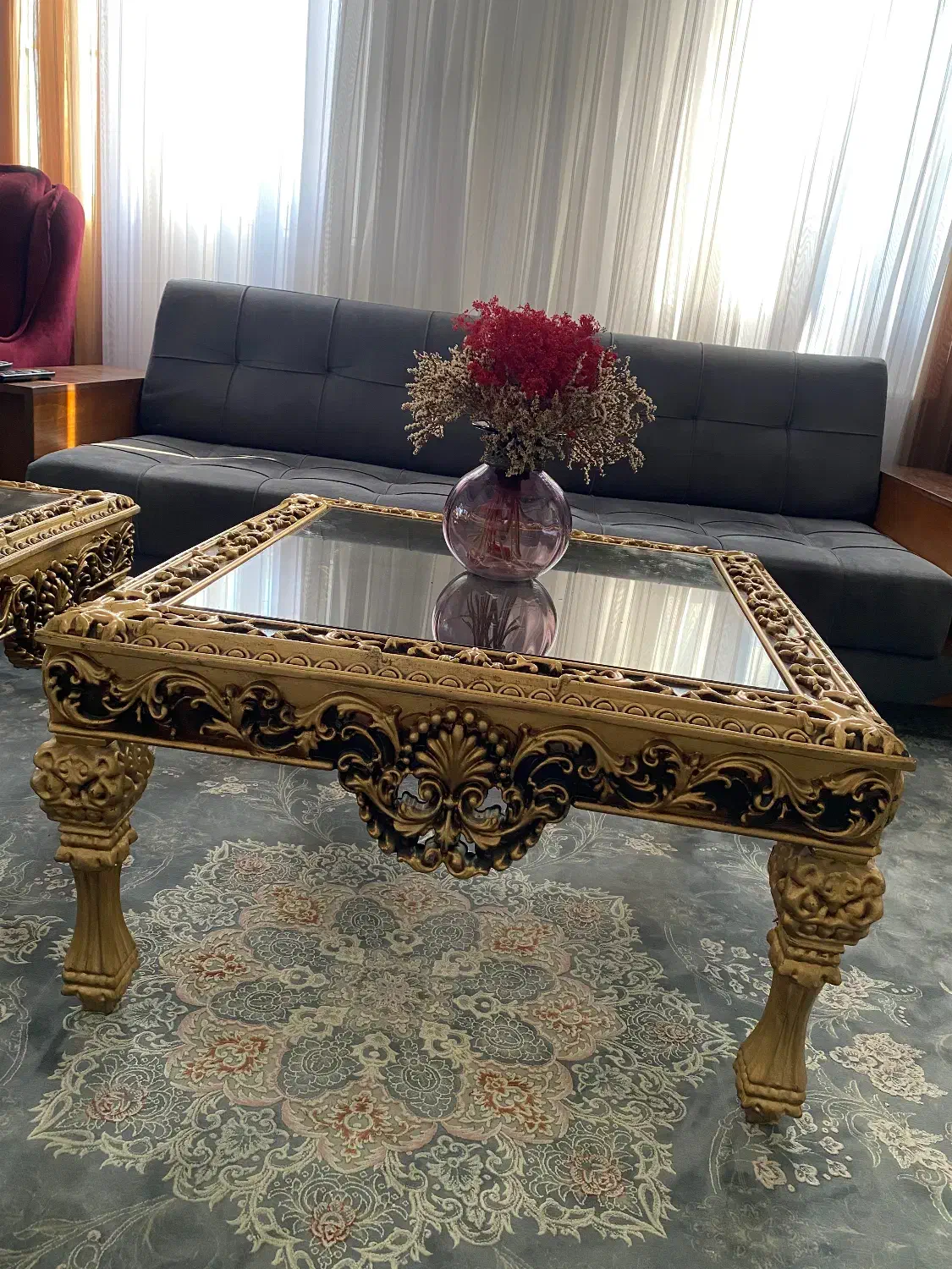 میز عسلی ۳تیکه|مبلمان خانگی و میز عسلی|لاهیجان, شیشه گران|دیوار