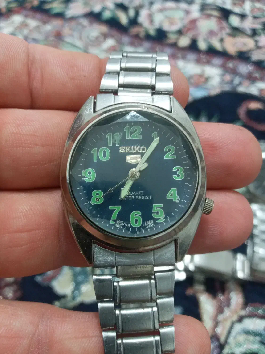 ساعت سیکو پنج باطری خور قدیمی  سالم‌|کلکسیون اشیاء عتیقه|کهریزک, |دیوار