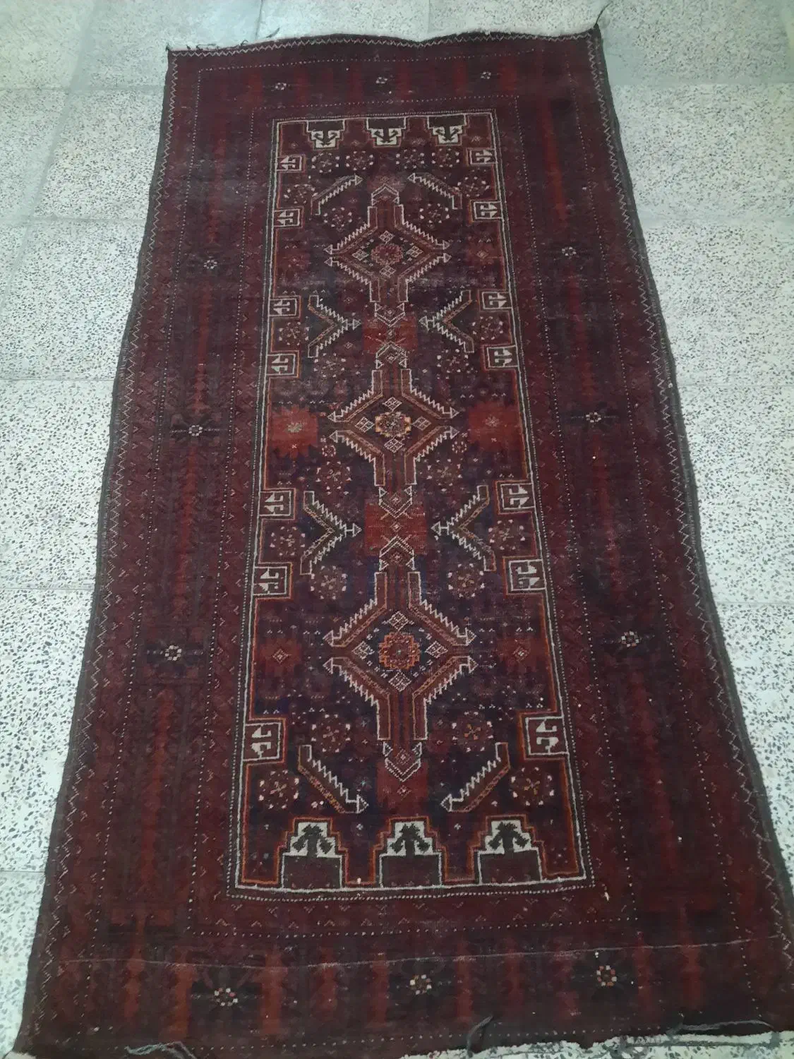 قالیچه دستبافت قدیمی|کلکسیون اشیاء عتیقه|فیروزکوه, |دیوار