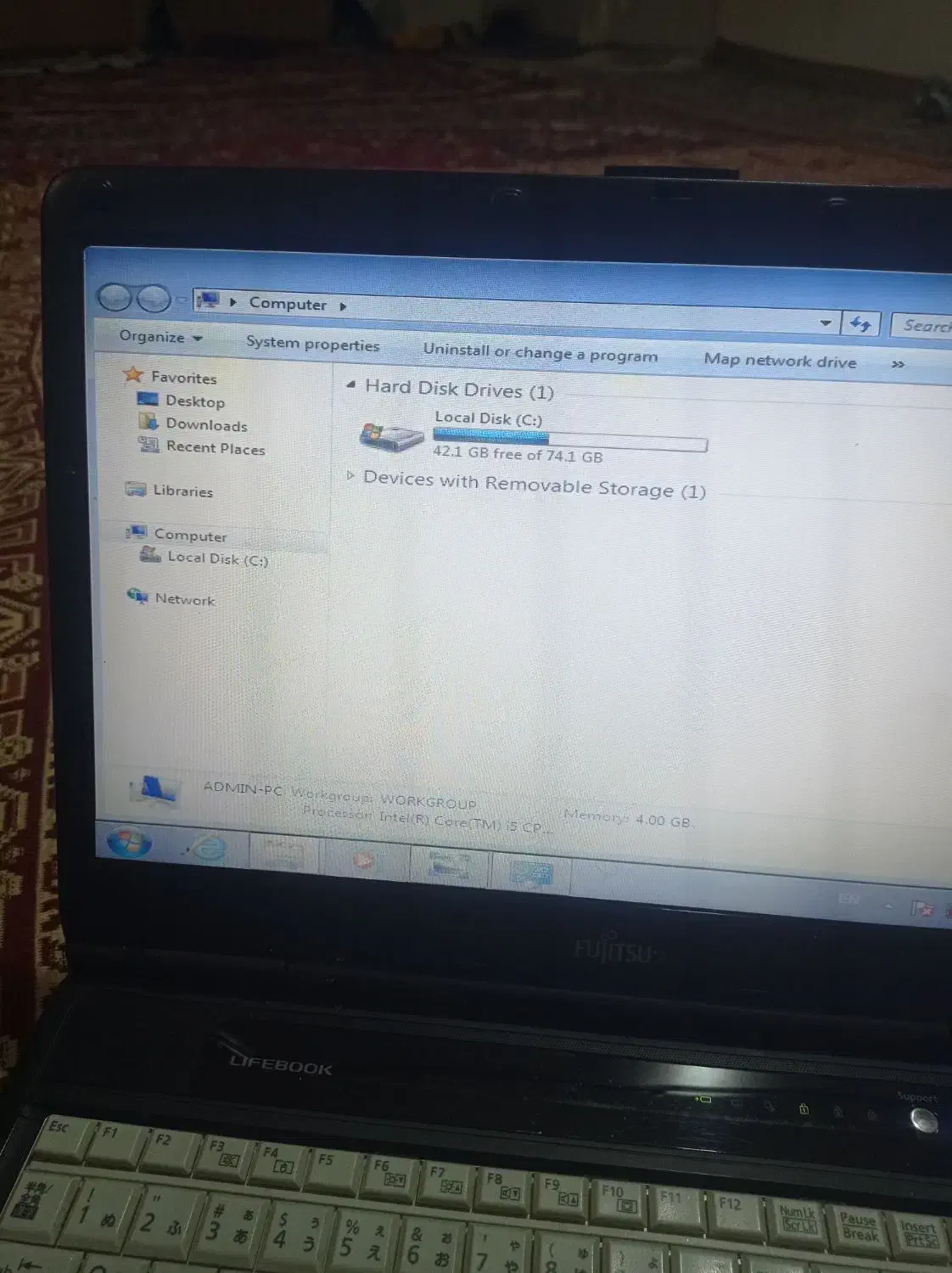 لپتاپ فوجیتسو|رایانه همراه|ورزقان, |دیوار